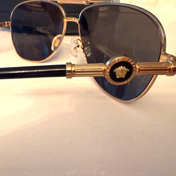 Versace Other - Versace VE 2236 Black and Gold Sunglasses with Luxurious Design